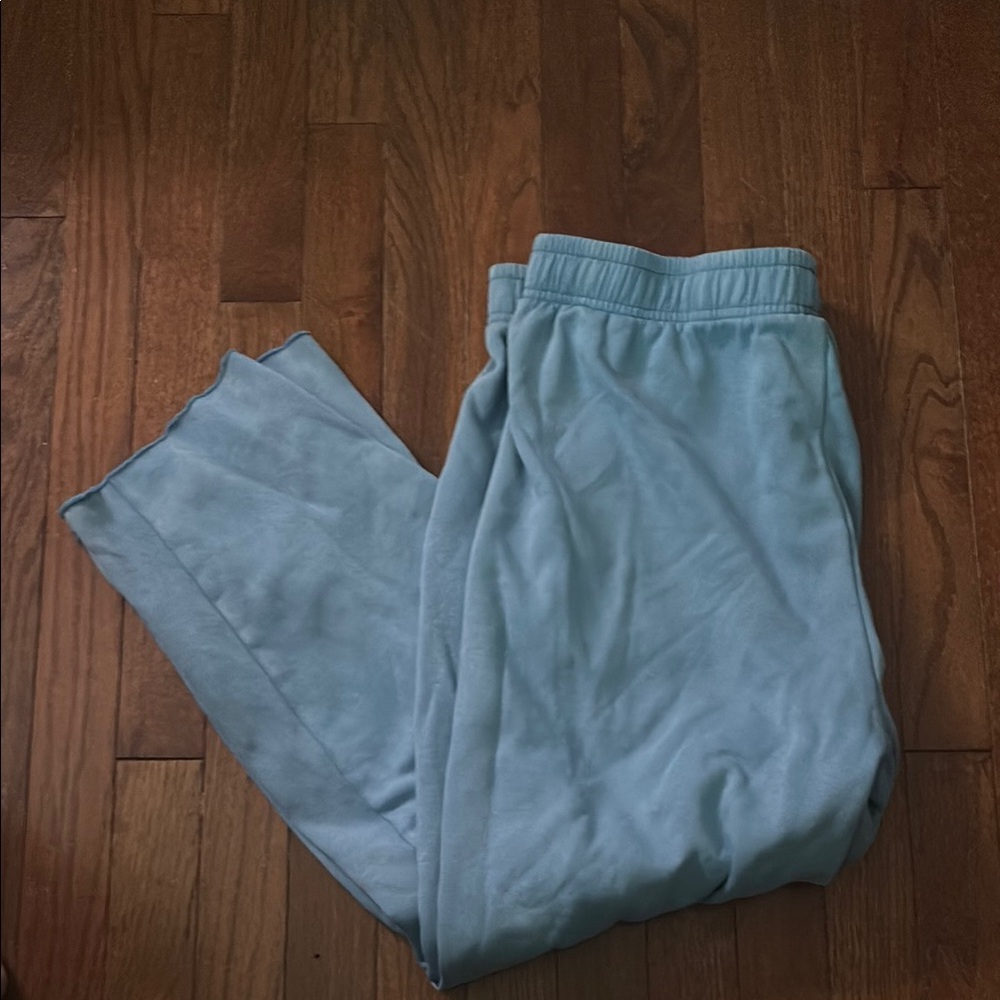Women’s Light Blue Wide Legged Sweatpants
